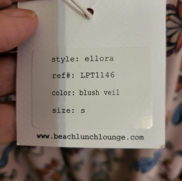 Beachlunchlounge Ellora Nordstrom pff shoulder Boho blouse.  Oversized Small - Picture 13 of 14